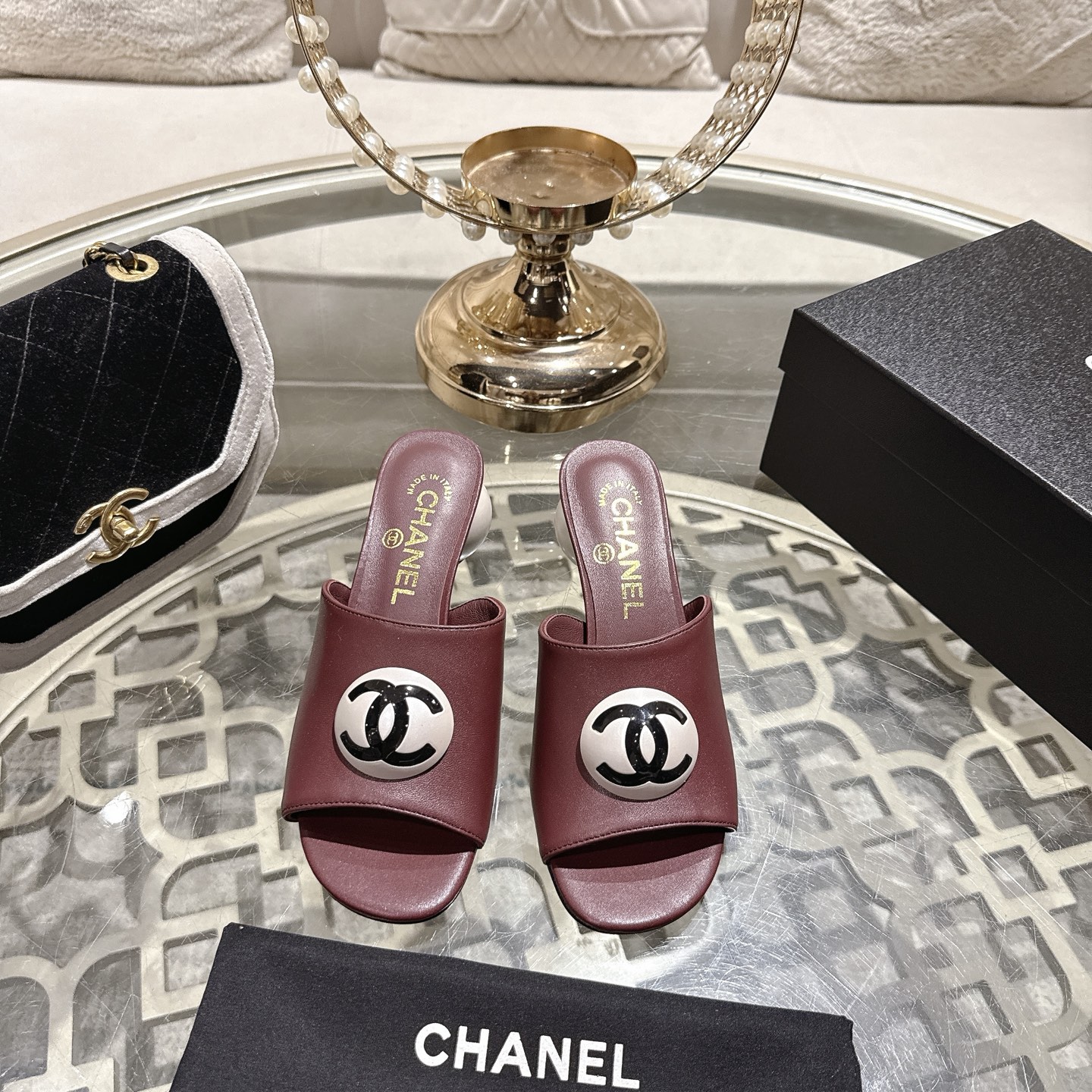 Counterfeit CHANEL Shoes front view visual reference
