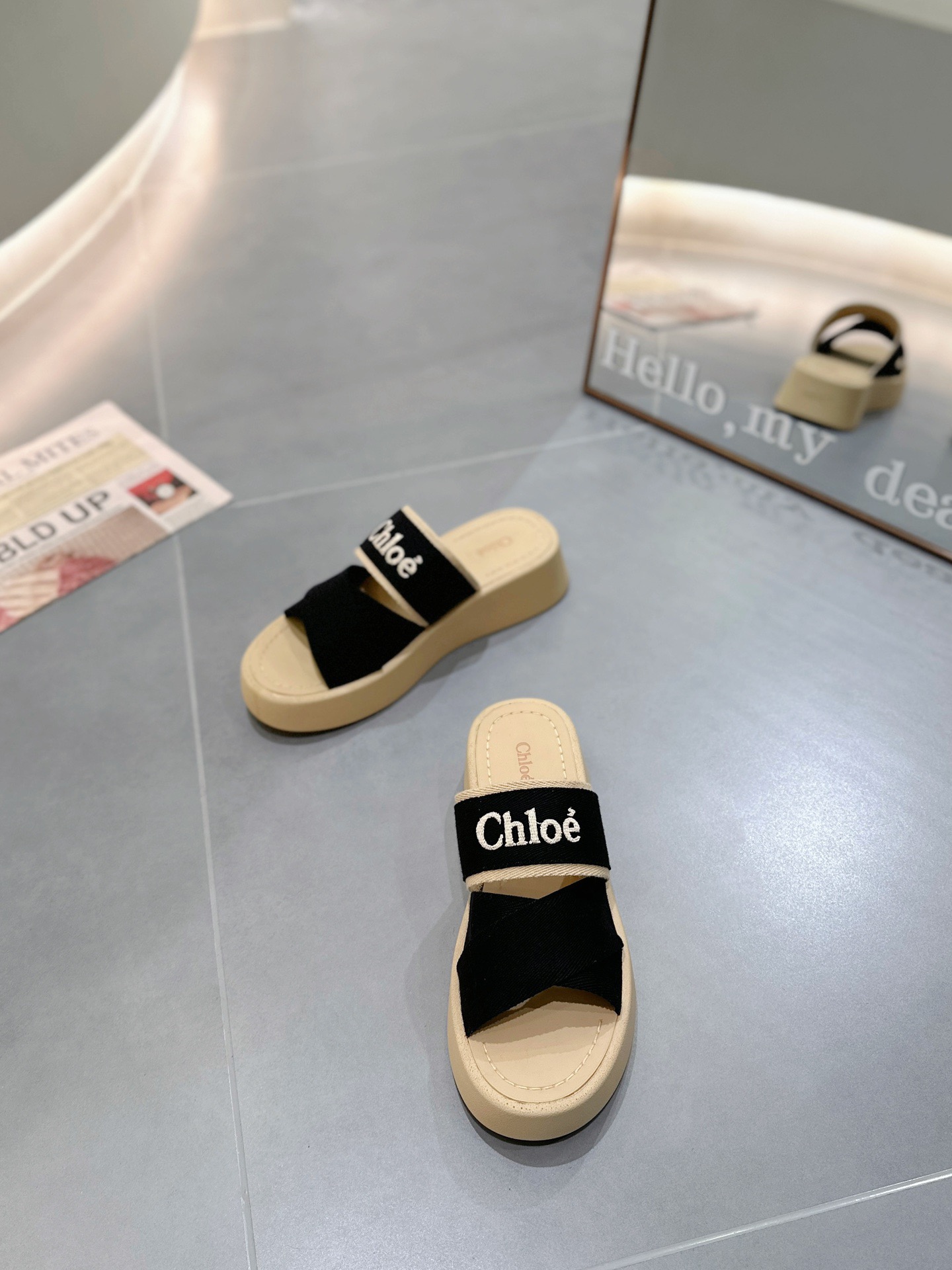 Counterfeit CHANEL Shoes front view visual reference