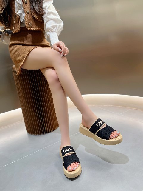 Counterfeit CHANEL Shoes detail view visual reference