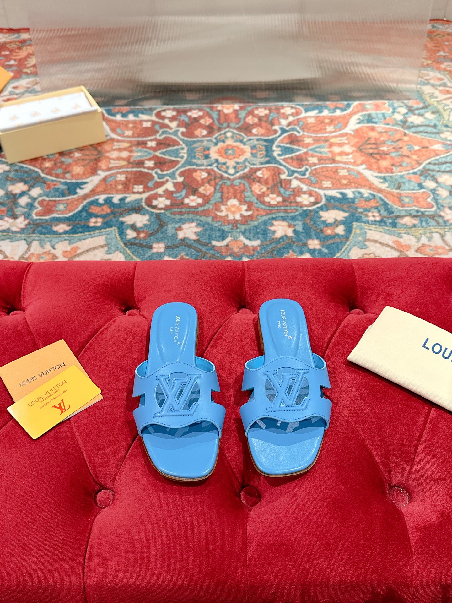 Counterfeit Louis Vuitton Shoes front view visual reference