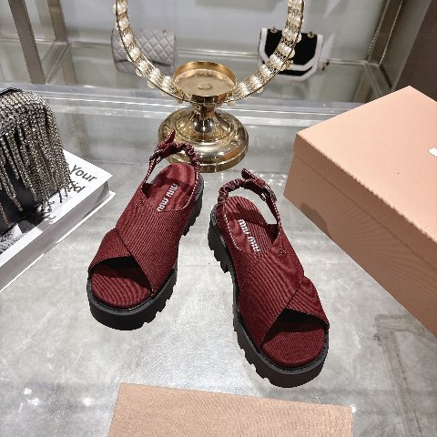 Counterfeit Miu Miu Shoes detail view visual reference