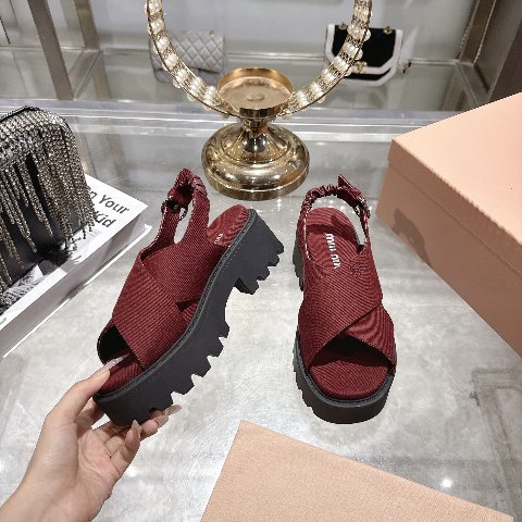 Counterfeit Miu Miu Shoes back view visual reference