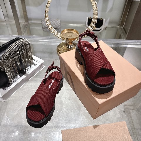 Counterfeit Miu Miu Shoes detail view visual reference