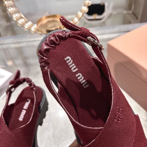 Counterfeit Miu Miu Shoes detail view visual reference