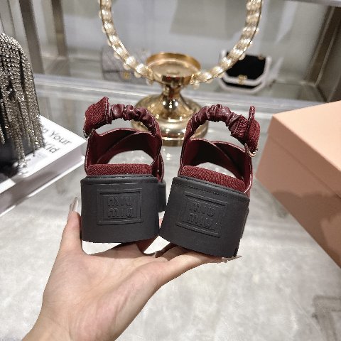 Counterfeit Miu Miu Shoes detail view visual reference