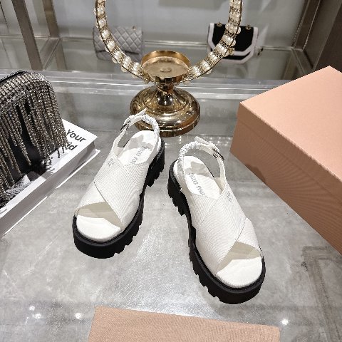 Counterfeit Miu Miu Shoes detail view visual reference