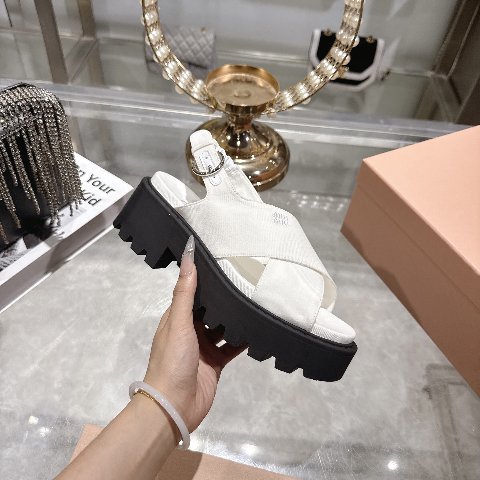Counterfeit Miu Miu Shoes detail view visual reference
