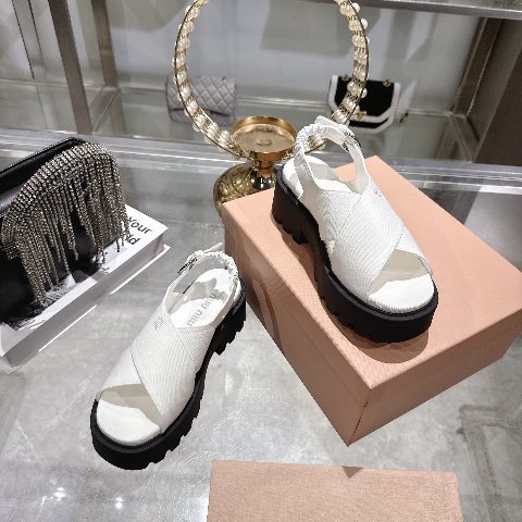 Counterfeit Miu Miu Shoes detail view visual reference