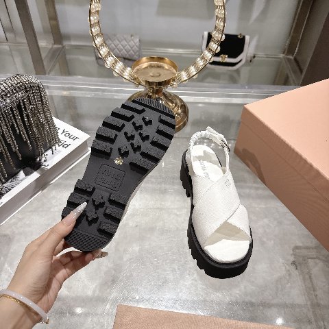 Counterfeit Miu Miu Shoes detail view visual reference