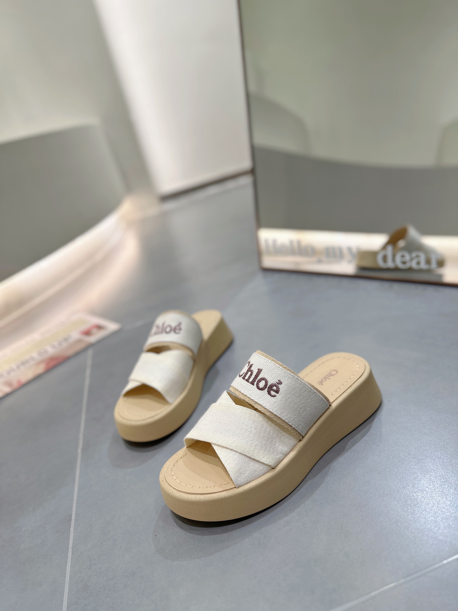 Counterfeit Shoes front view visual reference
