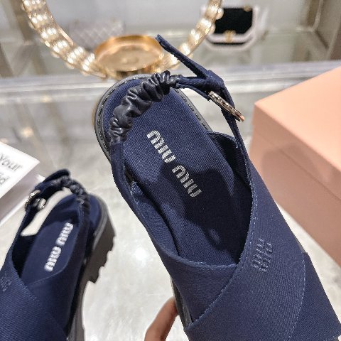 Counterfeit Miu Miu Shoes detail view visual reference