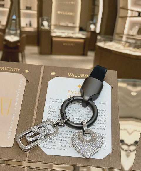 Counterfeit Bulgari accessories front view visual reference