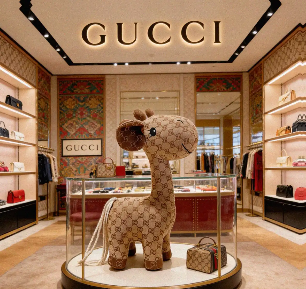Counterfeit Gucci accessories front view visual reference
