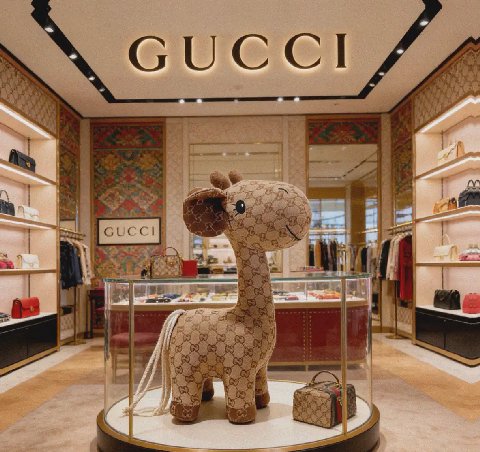 Counterfeit Gucci accessories front view visual reference
