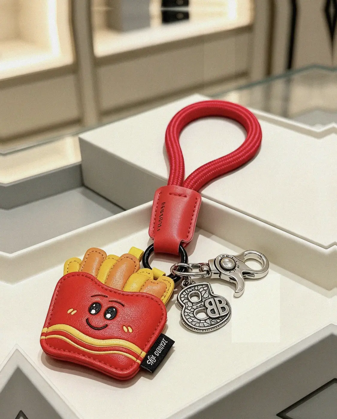 Counterfeit Balenciaga accessories front view visual reference