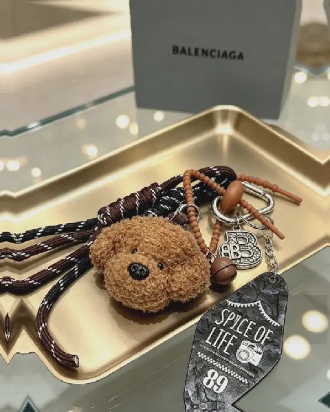 Counterfeit Balenciaga accessories back view visual reference