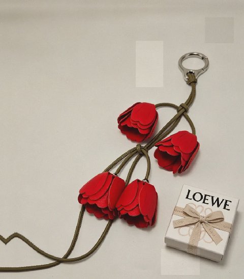 Counterfeit Loewe accessories back view visual reference