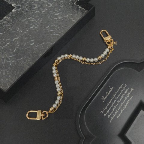 Counterfeit Louis Vuitton accessories front view visual reference