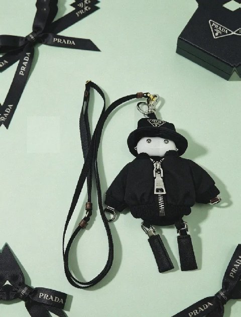 Counterfeit Prada accessories detail view visual reference