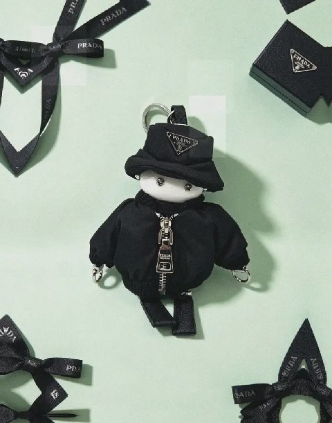 Counterfeit Prada accessories detail view visual reference