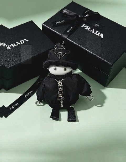 Counterfeit Prada accessories detail view visual reference