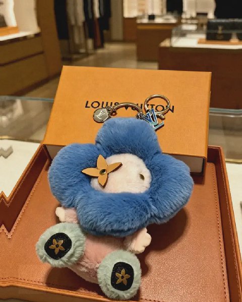 Counterfeit Louis Vuitton accessories back view visual reference